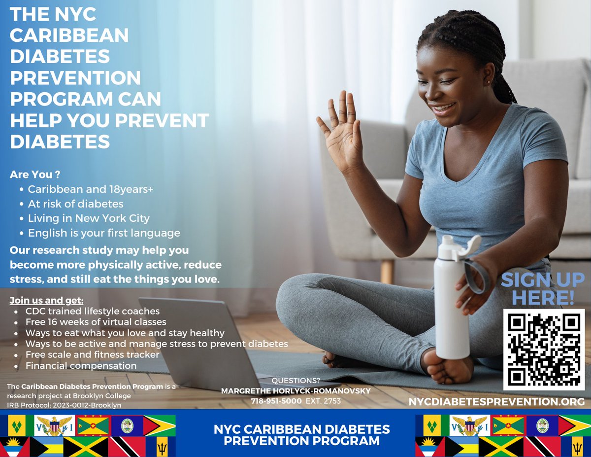 #CaribbeanDiabetesPrevention
#researchstudy 
#freeprogram