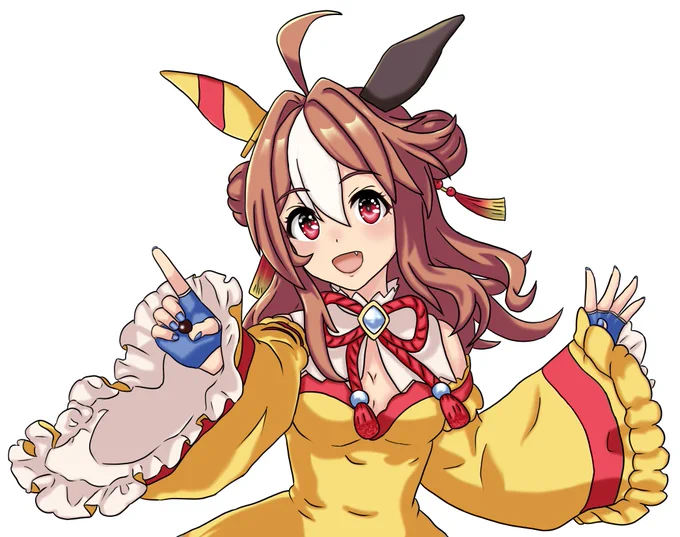 ♪リッキーで埋め尽くして〜
誕生日おめでとう再掲!
(明治コラボネタのために模写したやつ)

 #コパノリッキー生誕祭2023
#ウマ娘 