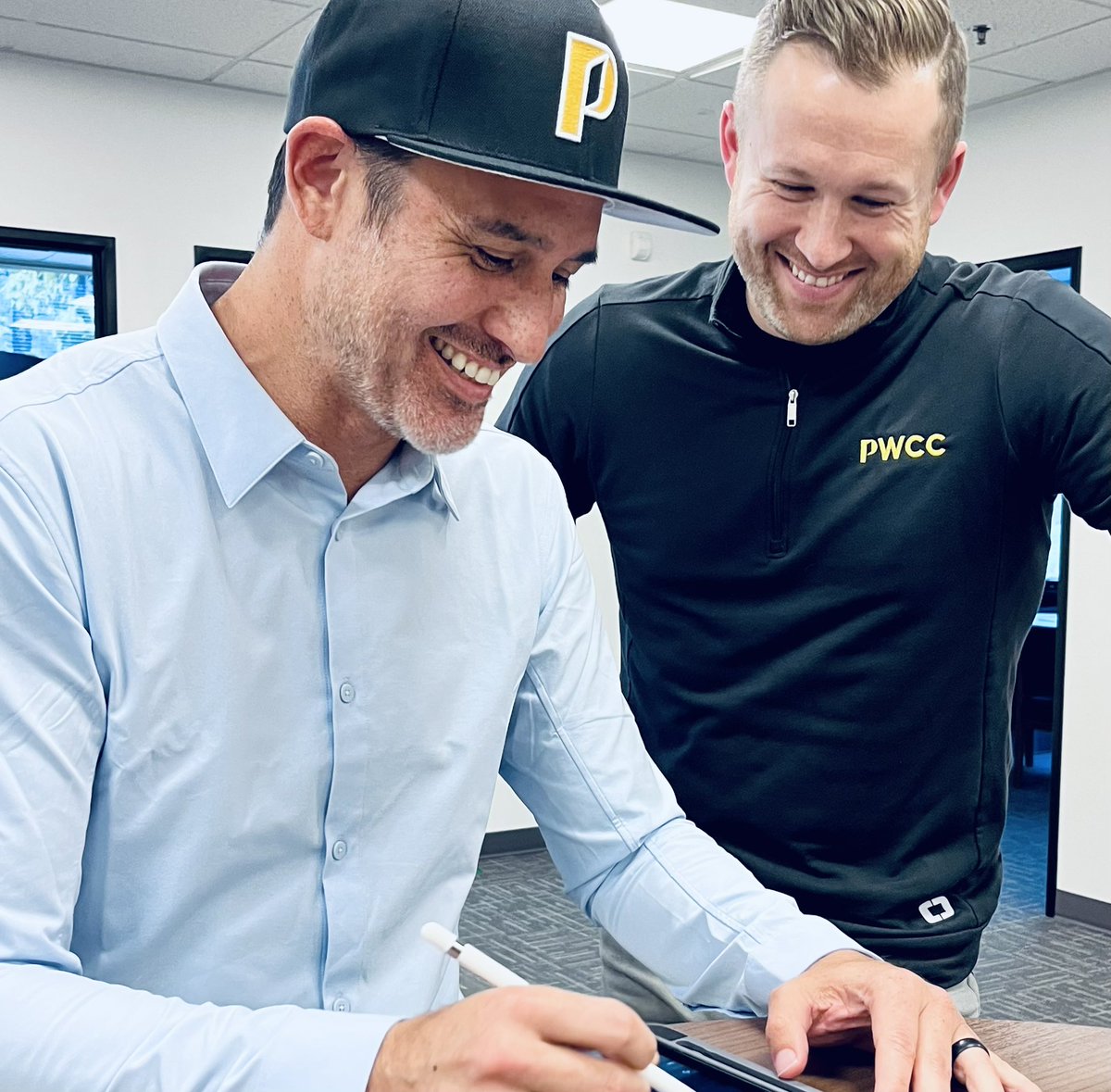 JayHolanda's tweet photo. Hobby family: 

I’m excited to announce that I have signed my offer and started with PWCC as the new Director of Sales! 

https://t.co/AJIobezAoY https://t.co/eDoBkjieTg