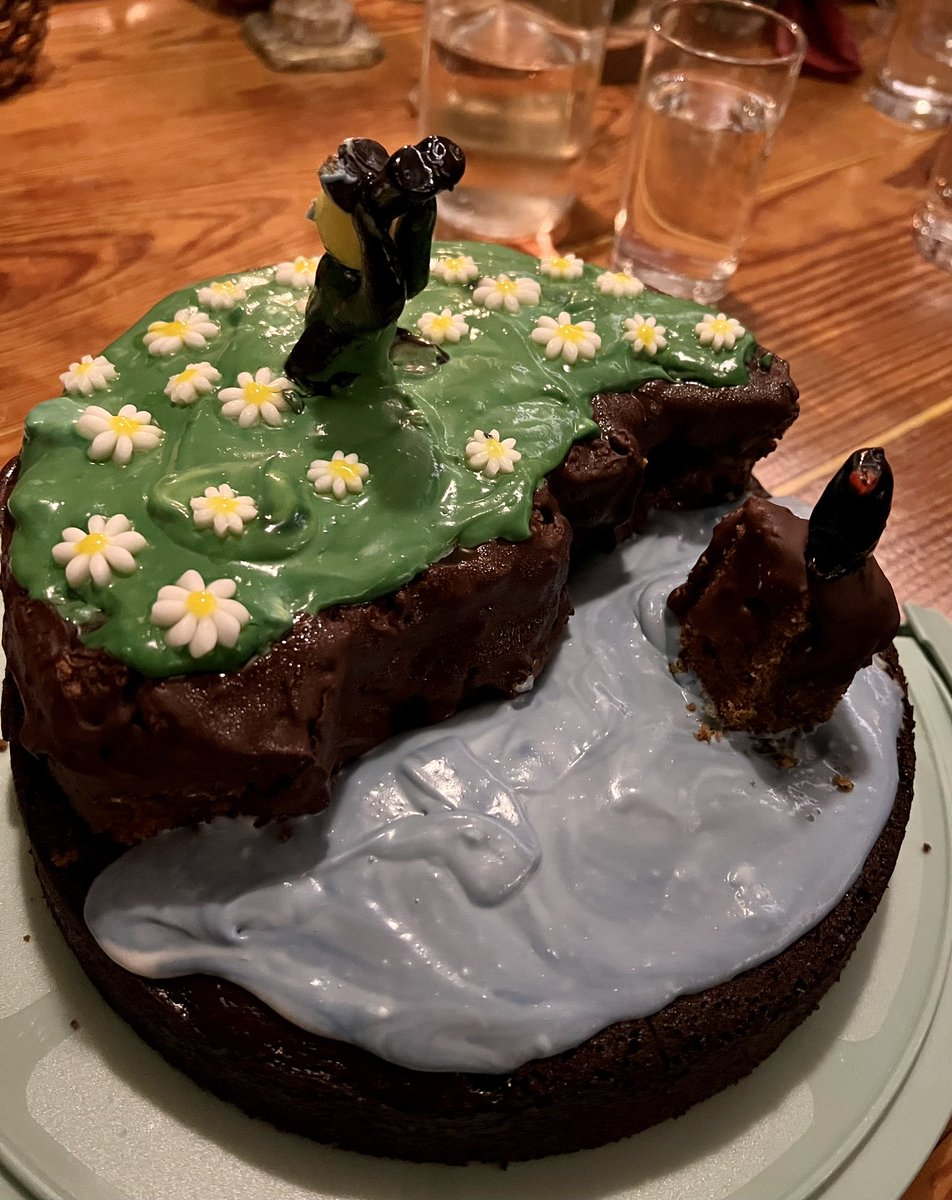 PalomaB (@tulkkina) on Twitter photo Celebrated <a href="/SamBayley2/">Sam Bayley</a> ‘s birthday today with a themed cake made by me. It depicts Sam on a headland watching Chough ☺️ Cake is a veganised version of <a href="/Nigella_Lawson/">Nigella Lawson</a> ‘s Chocolate and Guinness cake with a Coffee and Walnut cake on top. Is it wrong to say I’m choughed with it? Celebrated <a href="/SamBayley2/">Sam Bayley</a> ‘s birthday today with a themed cake made by me. It depicts Sam on a headland watching Chough ☺️ Cake is a veganised version of <a href="/Nigella_Lawson/">Nigella Lawson</a> ‘s Chocolate and Guinness cake with a Coffee and Walnut cake on top. Is it wrong to say I’m choughed with it?