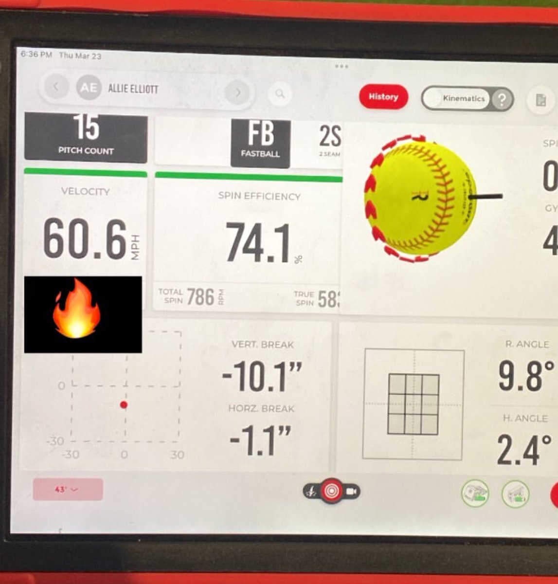 Hit a new PR <a href="/AcceleratedFas1/">Accelerated Fastpitch Academy</a> tonight! Can’t wait to get outside next weekend in KY!
<a href="/LegacyLegendsS1/">Legacy & Legends Softball</a> 
<a href="/D1Softball/">D1Softball</a>