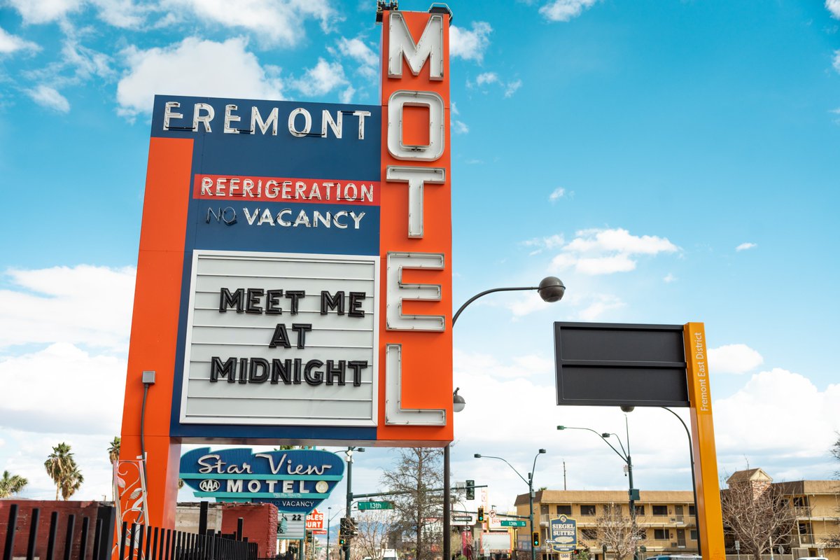 CityOfLasVegas's tweet photo. 7 @taylorswift13  songs to get to know @Vegas

Karma (Clean) #IYKYK 😉
Our Song
Lavender Haze
Shake It Off
Wildest Dreams
22
Blank Space

#TSTheErasTour 
#VivaLasEras 

Thank you @dtplv for making our "Wildest Dreams" come true with these signs on Fremont East ✨ https://t.co/bKh5NUEvyX