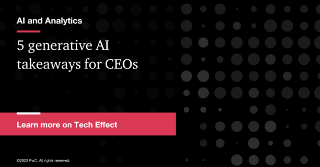 Get smart about #generativeAI for business here. pwc.to/3Z9Ym0s