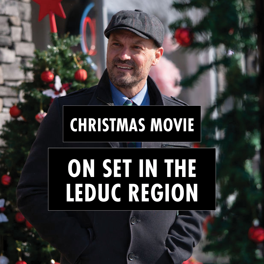 discoverleduc's tweet photo. 🎥 When filming, we shoot for the soul—and capture the beauty of the Leduc Region! #DiscoverLeducRegion Discover some behind the scenes photos and what to expect in the upcoming film Cape Holly Christmas later this year! https://t.co/CKxX2dXdwz https://t.co/tpmg024EoM