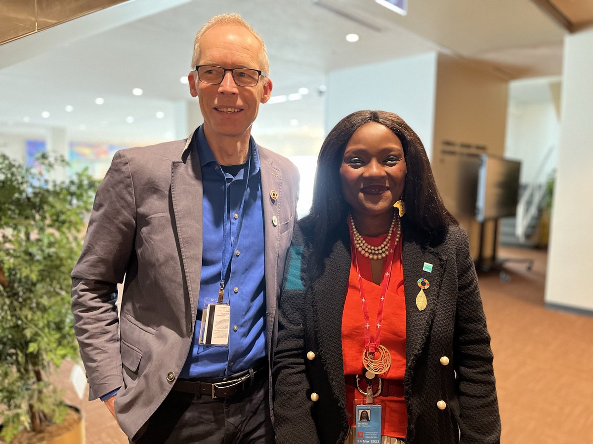 Great reconnecting with @jrockstrom here at the #UNWater2023Conference & looking forward to working closely with him & the @RamsarConv Scientific & Technical Review Panel (STRP) links to the recent report on #TurningTheTide