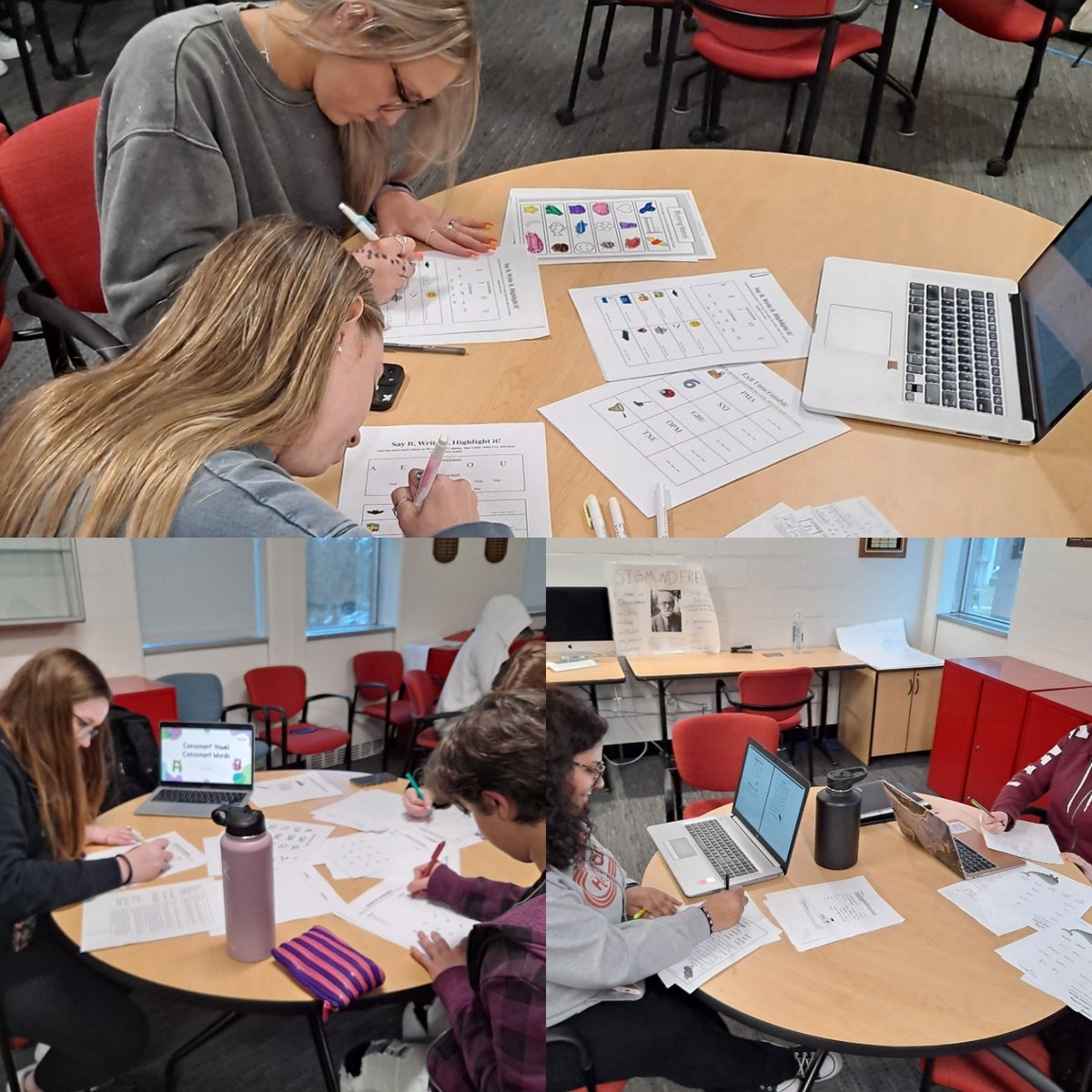 These future educators did an incredible job planning and facilitating their foundational reading lessons in EDR @UofHartford tonight! 🥳 I'm so proud of their work! #futureready #futureeducators