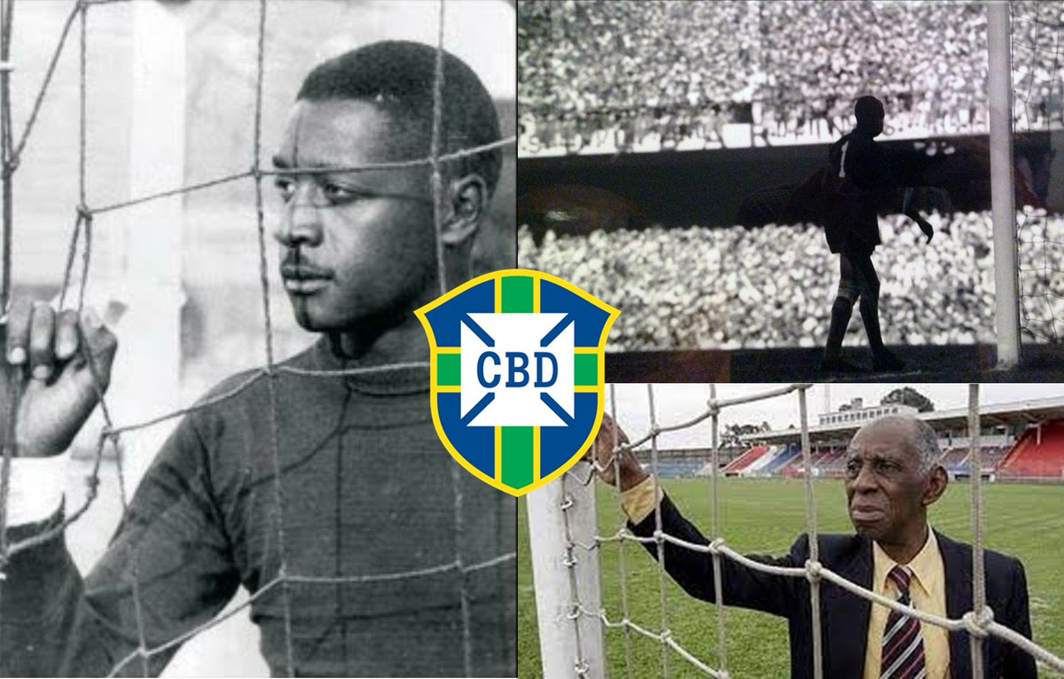 En el Maracanazo de 1950, la mayor sorpresa de la historia del fútbol, la todopoderosa Brasil 🇧🇷 sucumbió ante Uruguay 🇺🇾. Digno de una tragedia griega, una pobre alma cargó por siempre la maldición de la derrota: Moacir Barbosa, el hombre que murió 2 veces. Hilo 🧵