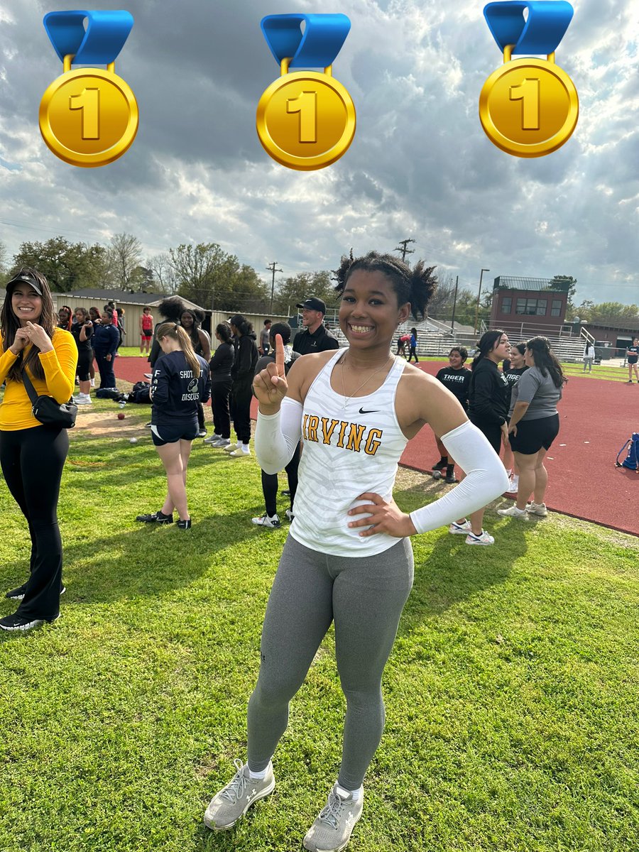 Irving High Track /Cross Country (@track_ihs) on Twitter photo <a href="/IrvingHigh/">Irving High School</a> Senior <a href="/KhyaWalton/">Khya Walton-Ravenell</a> takes home GOLD in her field events today at the <a href="/IISDAthletics/">Irving ISD Athletics</a> Airlane Relays!
π₯ Varsity long jump with a new personal best! 17β3
π₯ Varsity high jump 5β2
π₯ Varsity shotput! <a href="/IrvingHigh/">Irving High School</a> Senior <a href="/KhyaWalton/">Khya Walton-Ravenell</a> takes home GOLD in her field events today at the <a href="/IISDAthletics/">Irving ISD Athletics</a> Airlane Relays!
π₯ Varsity long jump with a new personal best! 17β3
π₯ Varsity high jump 5β2
π₯ Varsity shotput!
