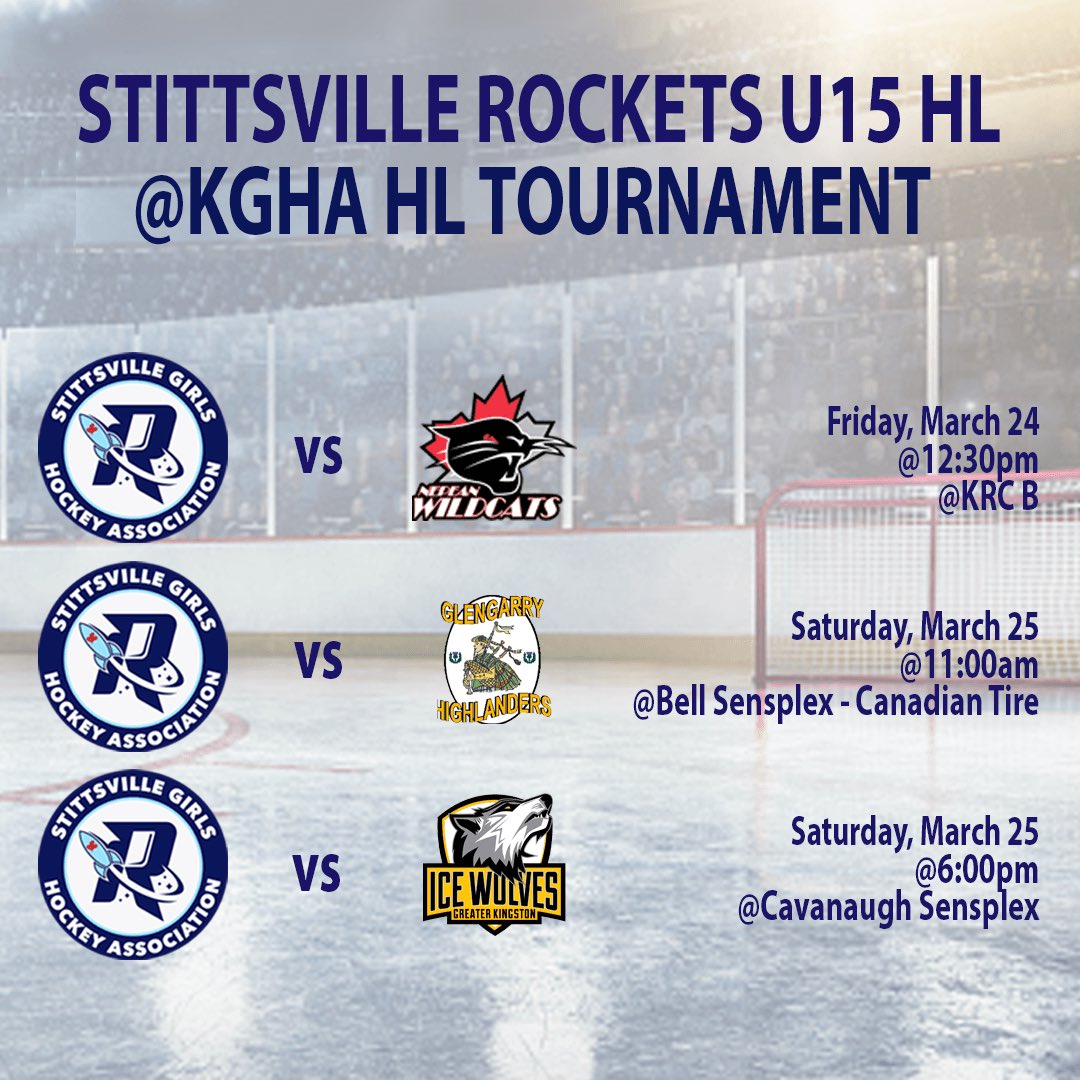 SGHARockets's tweet photo. Good luck to our 4 House League teams competing in the tournament this weekend!!

Let’s go Rockets!! 💙🚀 https://t.co/ukXFPBUOWG