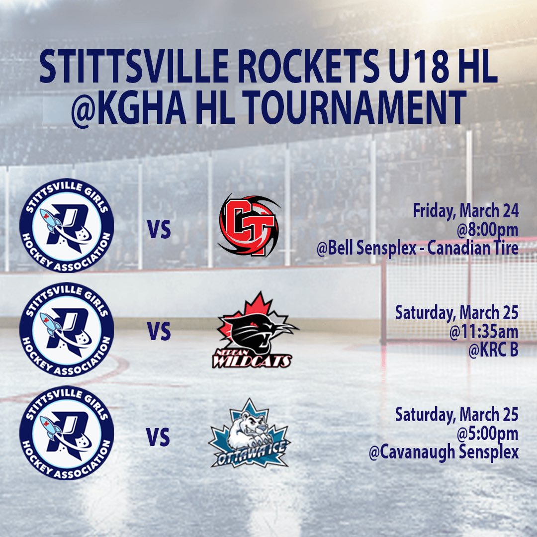 SGHARockets's tweet photo. Good luck to our 4 House League teams competing in the tournament this weekend!!

Let’s go Rockets!! 💙🚀 https://t.co/ukXFPBUOWG