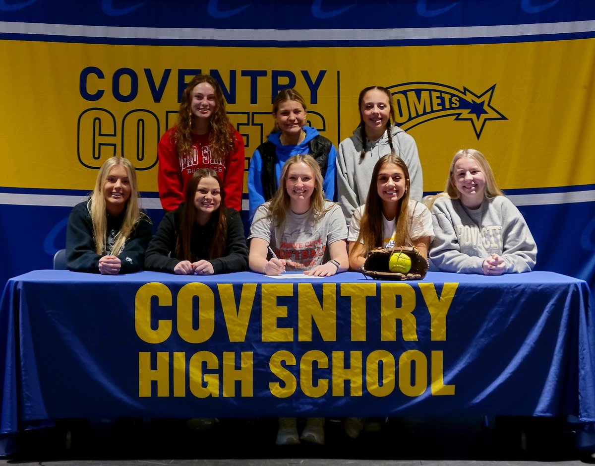 Senior softball pitcher Alexis Jackson is continuing her career as a student-athlete at Grove City College.  Congrats!
<a href="/CHSComets/">Coventry High School</a> <a href="/GCC_SB/">Grove City Softball</a>