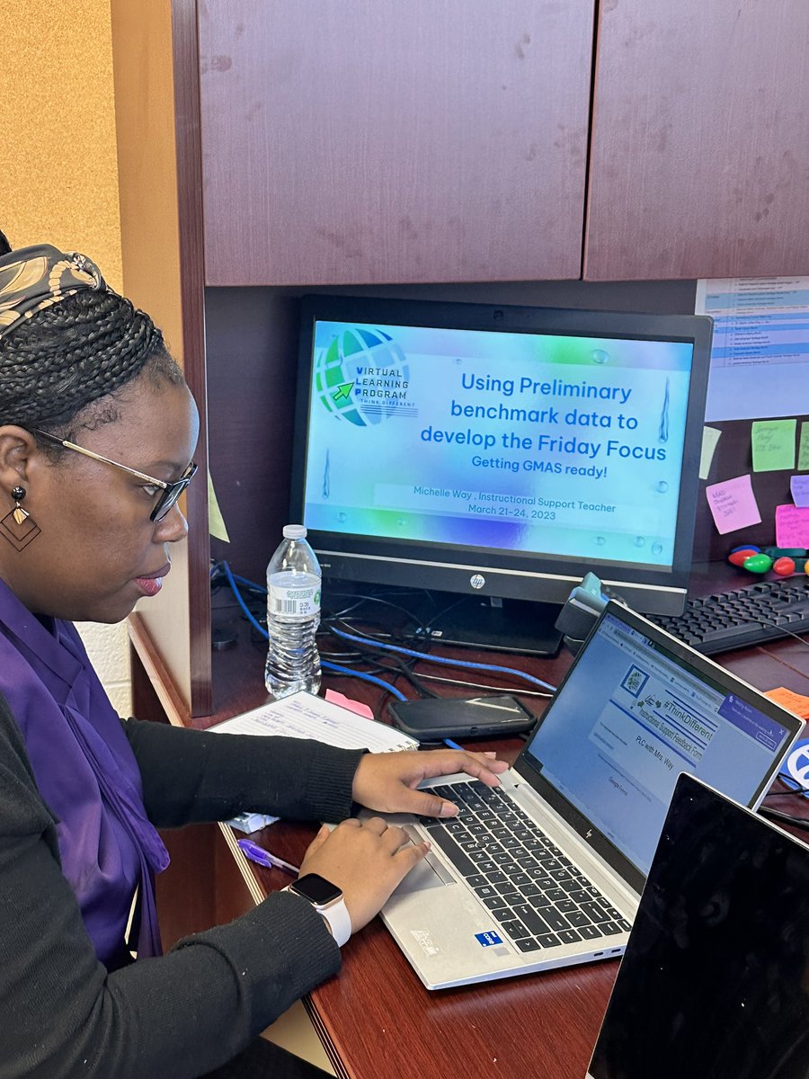mrs_way1's tweet photo. Making data driven decisions is what @CCPSVLP teachers do best. @twteachme @rukiya_thompson @Dr_CarynHTurner #vlp#ThinkDifferent https://t.co/ah2YyhIWO5