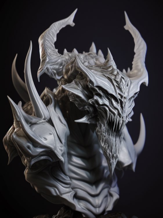 3Dbenkyou's tweet photo. ドラゴン胸像のモデリング！！
#zbrush https://t.co/Yhla0DTJk0