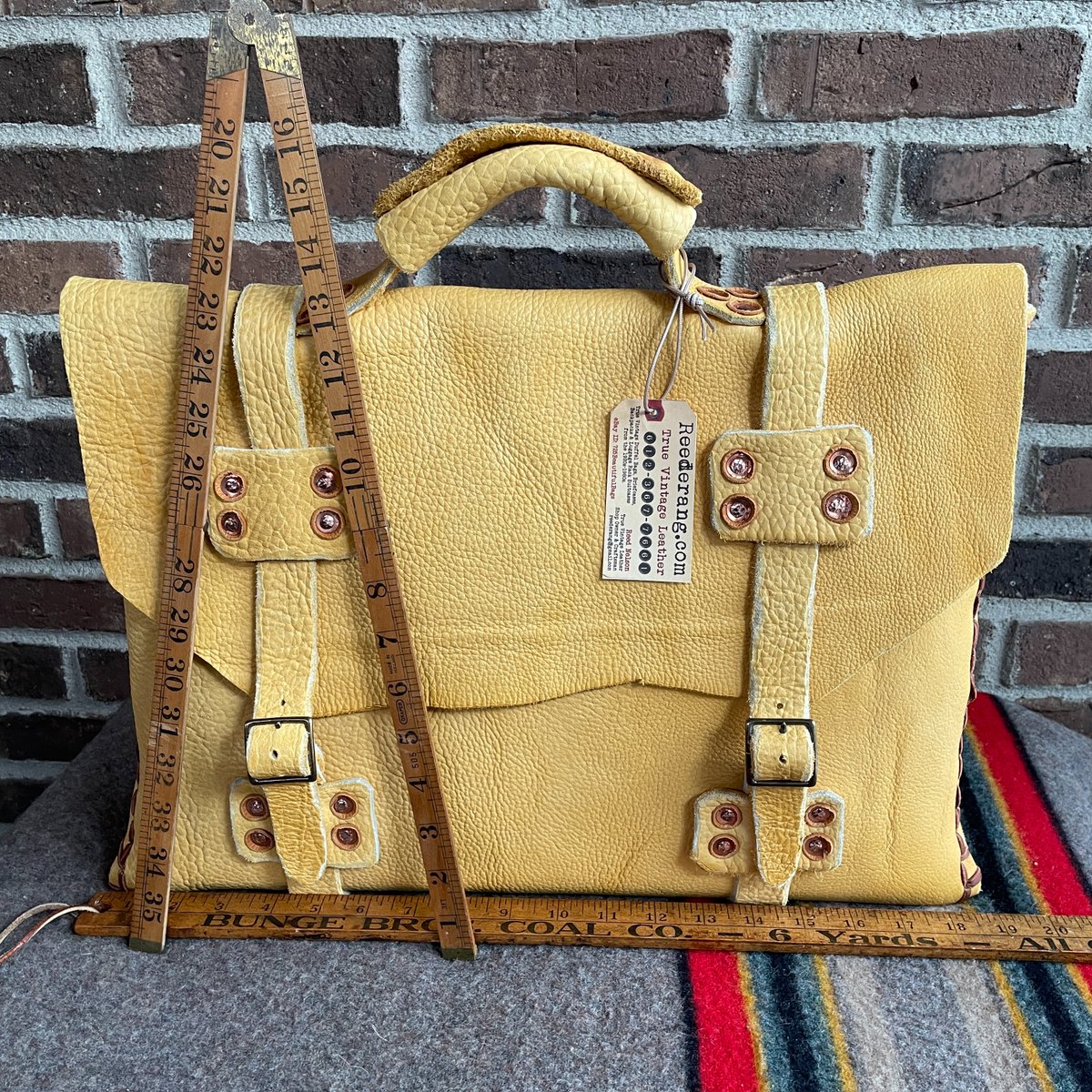 Real_Reederang's tweet photo. REEDERANG ORIGINAL VINTAGE STYLE MOOSE LEATHER DOUBLE STRAP BRIEFCASE BAG $1997.25

Learn Why I Crafted this Moose Briefcase and what my beautiful mother, Mary Nelson, had to do with it...

https://t.co/zjQPEabbXS

#Reederang #Vintage #deerskin #handmade #luxury https://t.co/uL1dRMe7dA