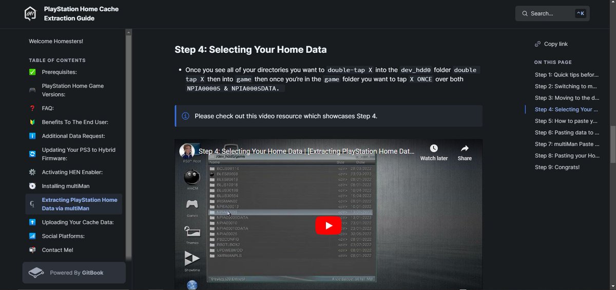 NagatoRevenge's tweet photo. Hi, Twitter. I took some time this afternoon tweaking/updating the official PlayStation Home Cache Extraction Guide for the Destination Home Team @DestinPsHome for compliance purposes in regards to the latest release of the PS3 HFW/HEN firmware release 4.90.1. @Joonie86

Additionally, I've added more diagrams, graphics, and video content to help even first-time homebrew users how to dump their respective PlayStation Home Cache Data. 

https://t.co/DanYFYCB09

#PlayStationHome #Preservation #PS3 #HEN #RPCS3 #DestinationHome #NagatosRevenge #GitHub