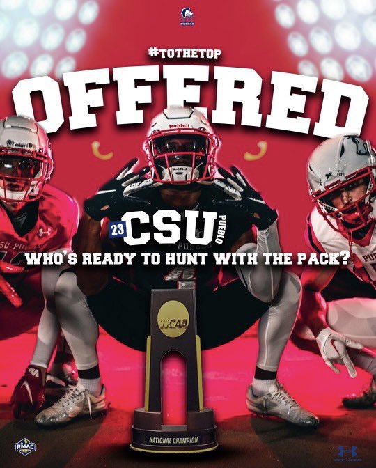 Very Blessed &amp; Thankful To Announce a(n) offer from Colorado State University Pueblo❗️Big Thank You To <a href="/CoachSmith91/">Herman Smith</a> For Reaching Out To Me &amp; Giving Me This Amazing Opportunity❗️AGTG ✝️ #GoThunderWolves 🐺
