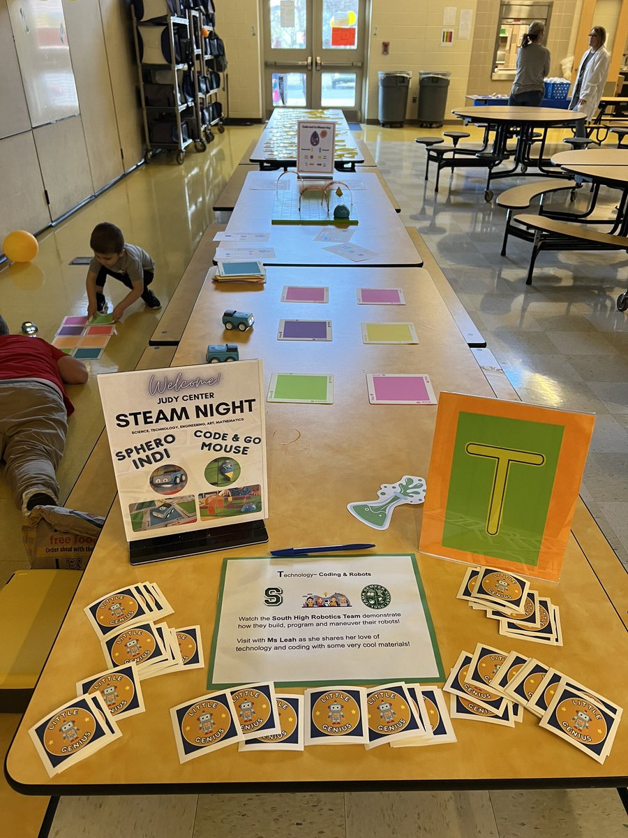 coachpongratz's tweet image. Great turnout for #STEAM night at Bester! The Judy Center put on a terrific event that engaged Ss & families! I was happy to be there to support Ss with robotics! Ss used #codeandgo & @SpheroEdu #Indi to engage in #unplugged coding! @AnnKAnders @HurleBen