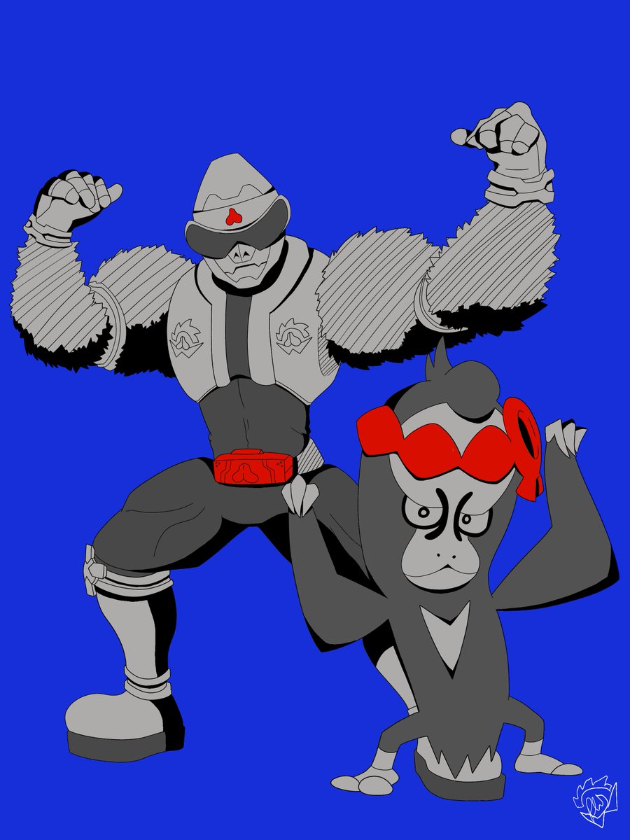 pokemachei's tweet photo. It was also a good excuse to draw the new DLC mons, which I'd wanted to for a while! And ofc batch 1 is gonna have ALL the main crew. I haven't drawn more yet, but definitely want to draw the rest of the main cast!

#pokemon #sentai #donbrothers #tokusatsu https://t.co/VmOjjEyylV