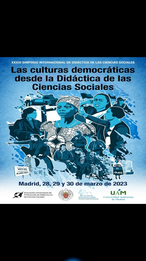 aupdcs's tweet photo. Quedan 3 días!!!!
El martes 28 de marzo empieza el #33simposiodcs
Las culturas democráticas desde la didáctica de las ciencias sociales #aupdcs
en @educacion_ucm y @FaculEDUAM
Toda la información en
https://t.co/YnJafmNAKd https://t.co/G5LI9CSdHp