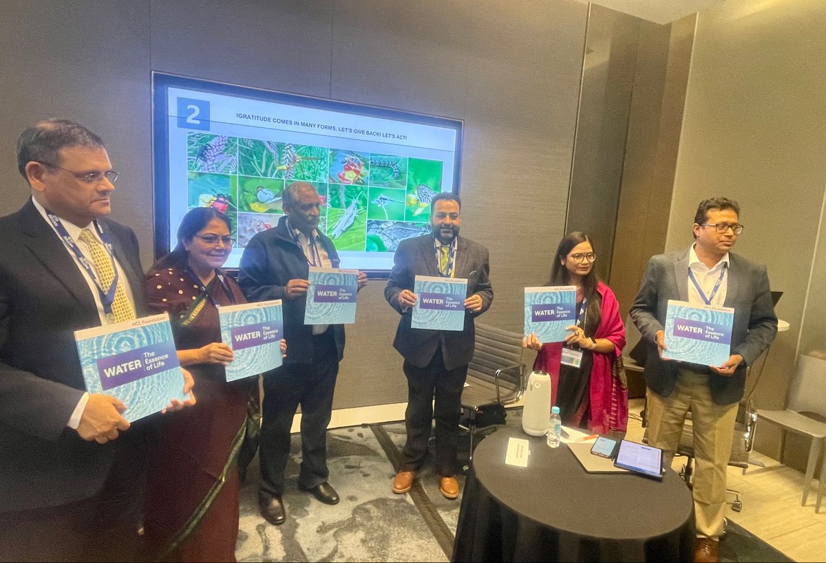 hcltech's tweet photo. The historic #UN2023WaterConference featured @HCL_Foundation, in its official side-events agenda, with a session covering success stories of public-private partnerships and community action for aquatic ecosystem rejuvenation and biodiversity restoration. #HCLTechForWaterAction💧 https://t.co/nwim2xMoU9