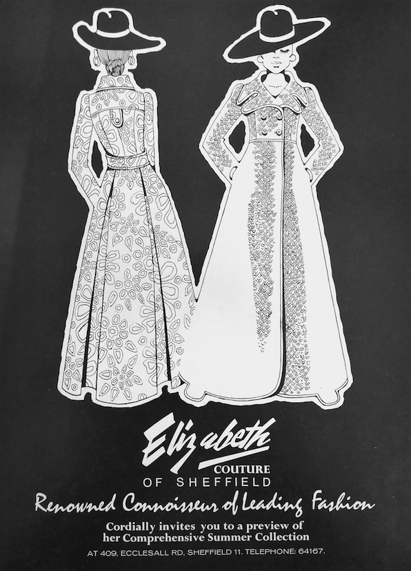 LeeVanBee's tweet photo. A stylish advertisement for Elizabeth Couture of Sheffield's comprehensive summer collection from the early 1970s
#Fashion #AdArt #Art #Vintage #VintageAd #VintageAds #VintageFashion #VintageStyle #GraphicArt #1970s https://t.co/uDzelxLUxj