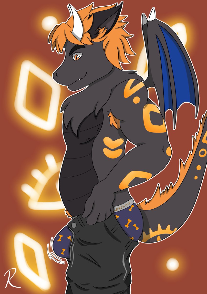 OtterRune's tweet photo. ANOTHER #ych #underwearchallenge of my favorite Werederg around, @Ziko_And_Luril !
Hopefully everything fits in those leather pants!
#furry #furryart #trend #underwear #fursonaart #fursona #fur #furart #werederg https://t.co/gv6T6gPFrh