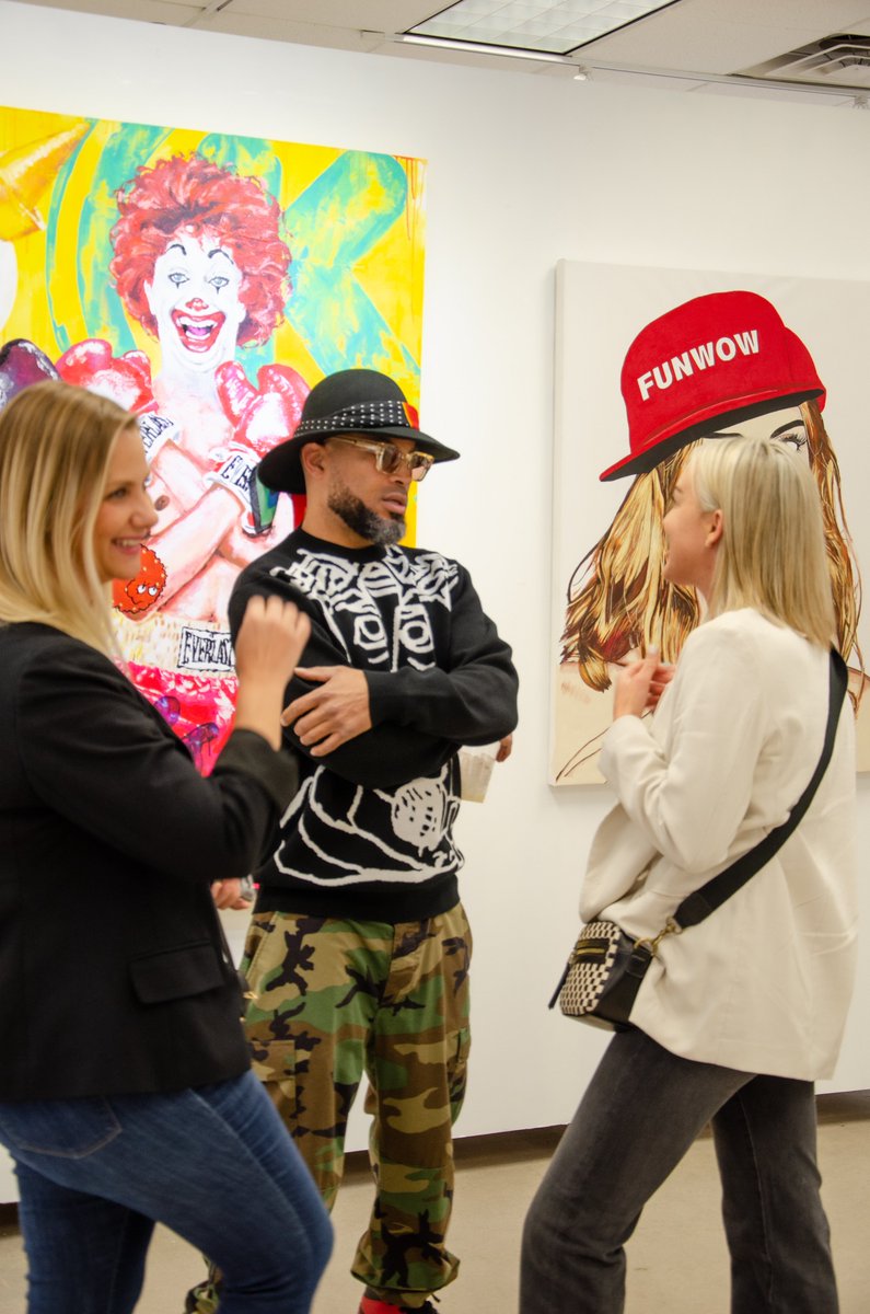 funW0W's tweet photo. Miss the opening? Swing by tomorrow afternoon and catch “UNPOPULAR”! Featuring works by IZE, Isse Maloi and FunWOW. Open Friday, 12-4 PM, Mood Room, Park Central, 3121 N 3rd Ave, STE 100, Phx. 

#unpopular #izeart #issemaloi #funwow #artistsaz #artphx #art #artgallery #popart https://t.co/M5bJHwIYU6