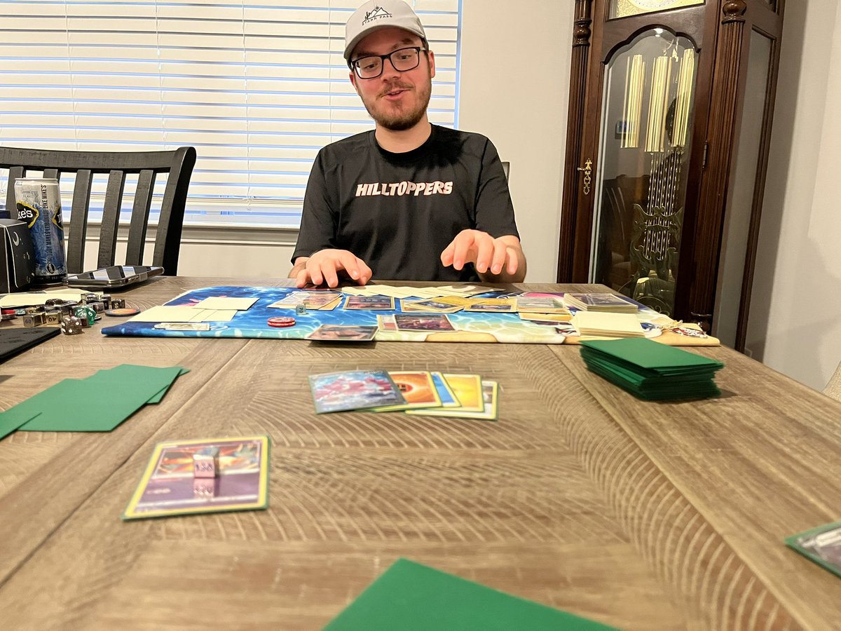 KruegerTcg's tweet photo. Regionals testing at its finest with the one and only @benDstraw_ptcg #boardstate #skillbasedgameplay https://t.co/4X2ZHs2QYg