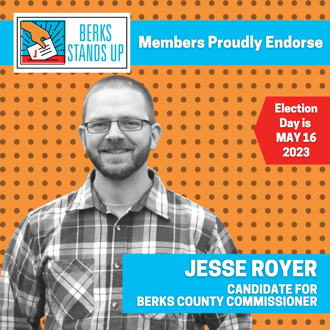 PAStandsUp's tweet photo. @BerksStandsUp members also voted to endorse @AdrianJadic for Berks County Register of Wills, @mark_detterline for Reading School Board, @voteyesforjess Royer for Berks County Commissioner, and Winston Diloné for Berks County Treasurer!
#UpToUsPA https://t.co/ZAstj6a8Az