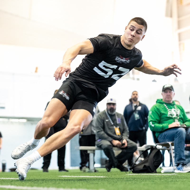 CFL's tweet photo. Presenting: the #CFLCombine leaderboards🏅

The top five players from every drill are now live ⬇️