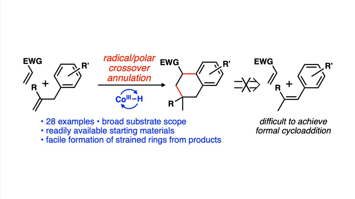 Vanderwal Lab (@thevanderwallab) on Twitter photo We're excited to share a new method for radical-based annulation using cobalt-catalyzed MHAT. Congratulations to <a href="/_lkjohnso/">Lucas Johnson</a>, Griffin Barnes, and Sebastian Fernandez - find the whole story in <a href="/angew_chem/">Angewandte Chemie</a> at: doi.org/10.1002/anie.2… We're excited to share a new method for radical-based annulation using cobalt-catalyzed MHAT. Congratulations to <a href="/_lkjohnso/">Lucas Johnson</a>, Griffin Barnes, and Sebastian Fernandez - find the whole story in <a href="/angew_chem/">Angewandte Chemie</a> at: doi.org/10.1002/anie.2…