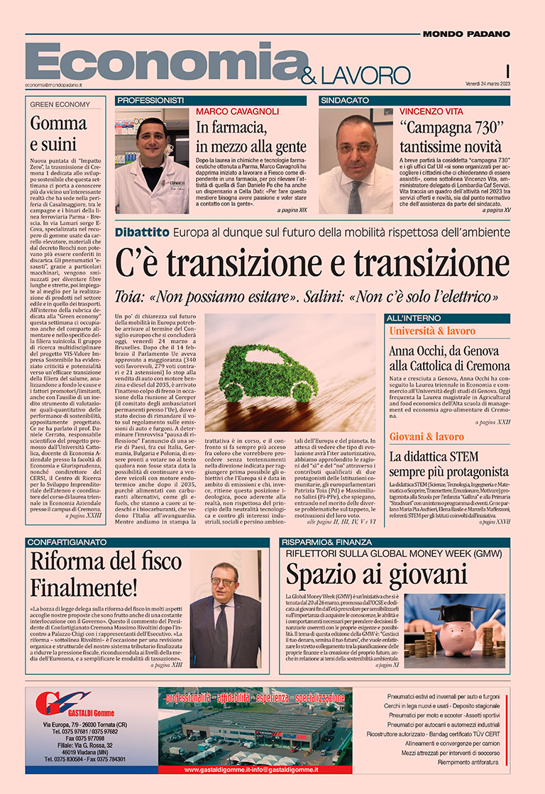 mondopadano's tweet photo. #MondoPadano รจ in edicola fino a giovedรฌ 30 marzo con un'edizione da collezionare e con 68 pagine di foliazione. La prima pagina del dorso economia, dedicata alla mobilitร green, con le interviste esclusive agli On. #Toia e #Salini.
https://t.co/qdSFPW5q6q https://t.co/DYwpYfBq2i