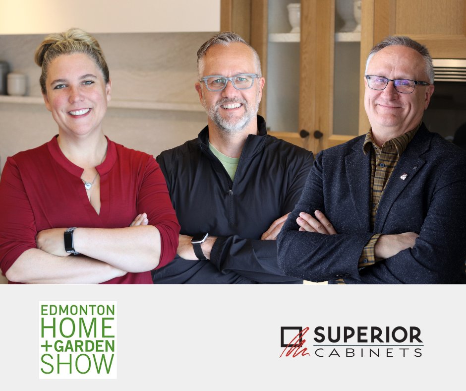 We’re thrilled to be presenting on the Main Stage at the Edmonton Home + Garden Show <a href="/YEGHomeShows/">Edmonton Home Shows</a> 

Join Wendy and Dan for our “Ask the Kitchen Experts” panel discussion, hosted by Glenn.
edmontonhomeandgarden.com/show-features/…

#SuperiorCabinets  #Edmonton #YEG #Alberta #EHGS23