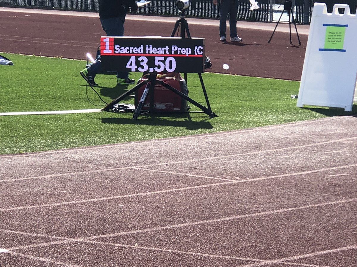 🚨 NEW RECORD‼️🚨

Congratulations to the Boys 4x100 relay team of <a href="/Carter_Shaw05/">Carter Shaw</a>, <a href="/LukeMaxwell_/">Luke Maxwell</a>, Jack Stevens, and Tynan Macaluso who set a school record today with a 43.50!

The previous record of 43.85 was set back in 2013.