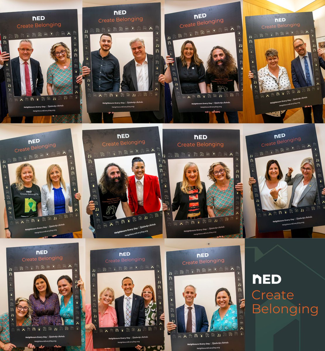 ALeighMP's tweet photo. Sunday 26 March is Neighbour Day, a chance to build community &amp; create belonging. Politicians of all stripes joined the launch event in Parliament House this week.

To find out more, visit https://t.co/oaQwyvFHlM @ned_aus #auspol #NeighboursEveryDay #CreateBelonging https://t.co/1sQOwhpzvo