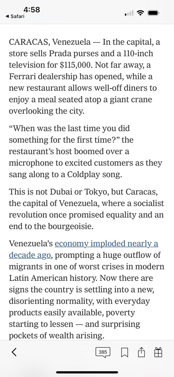 Richard Hanania on Twitter "New York Times The problem with Venezuela