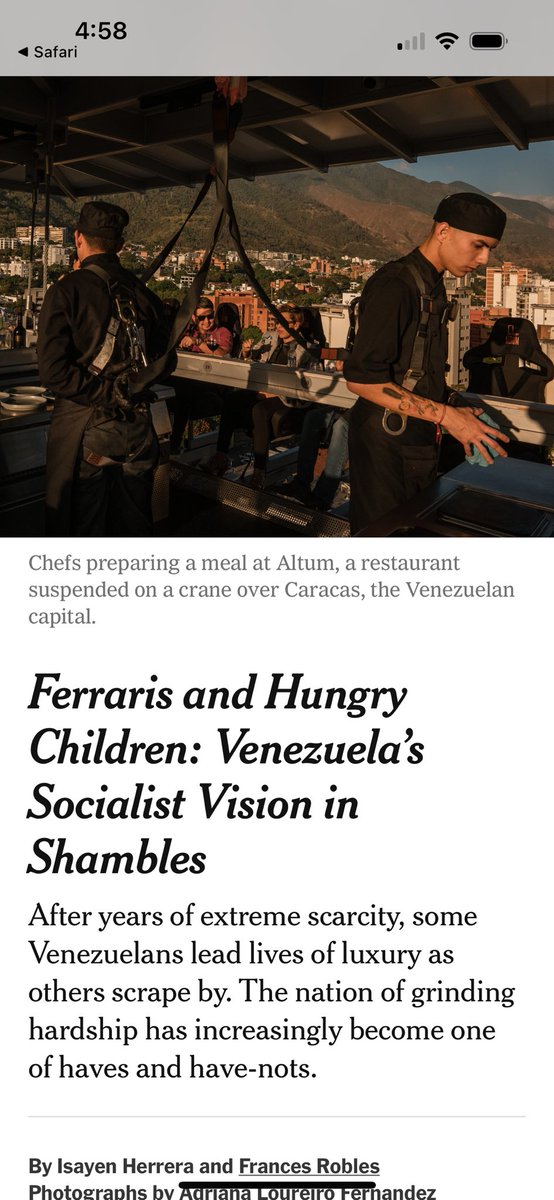 Richard Hanania on Twitter "New York Times The problem with Venezuela
