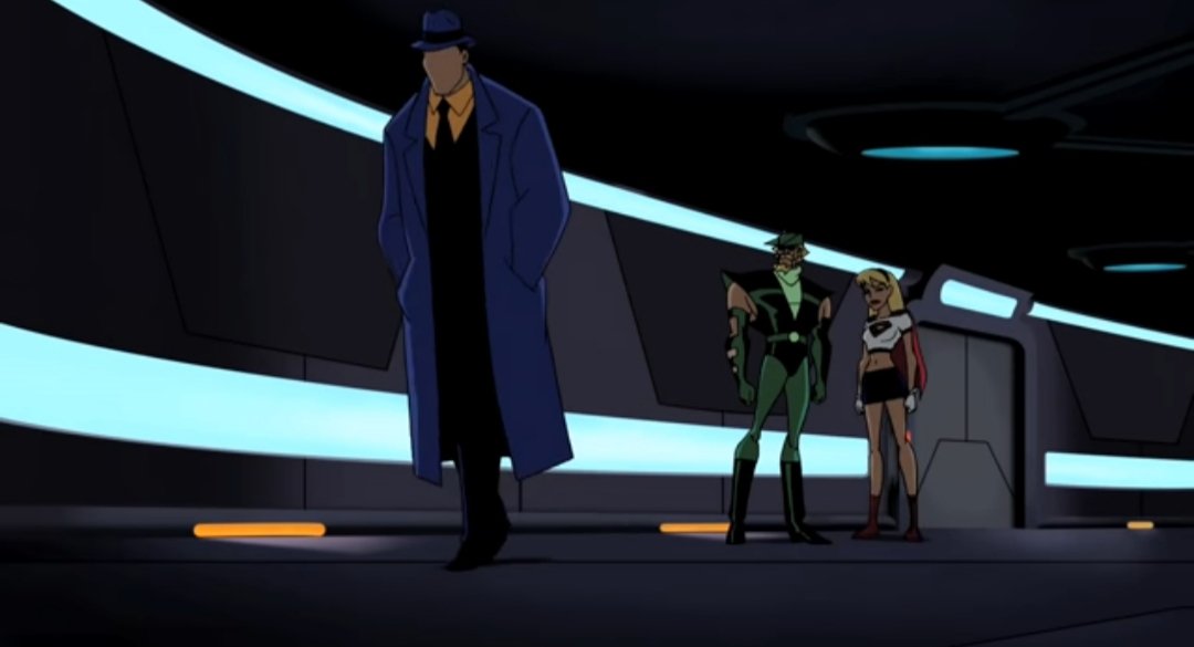 AnimatedJL's tweet photo. Green Arrow: ..This whole trip might just prove the kid shouldn't eat nachos before bed.

Question: Peanut butter sandwiches.

Supergirl: How did you?.. What, do you go through my trash?

Question: Please .... I go through everyone's trash.
Fearful Symmetry #JLReunion https://t.co/S2792bwbfB