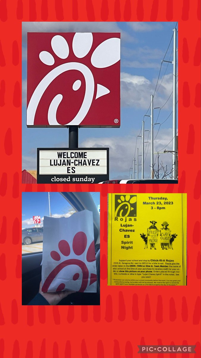 JTorres_2720's tweet photo. Supporting Luján-Chavez Elementary on Chick-fil-A Spirit night 🤤⭐️🐓 @LChavez_ES https://t.co/bk4OYHBh1i