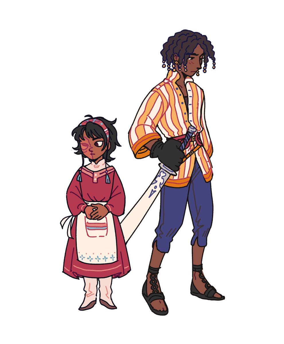 natade_art's tweet photo. reposting ged and tenar now with the kids they acquire later :] i wanted to draw all of them older too, especially lebannen and tehanu but idk when that'll happen so it's just arren and therru for now https://t.co/ct50DqVjMG