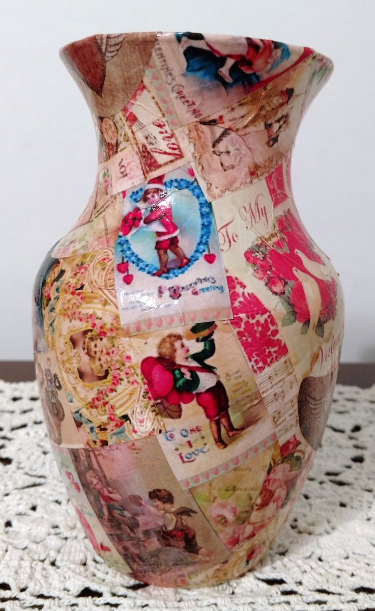 Angela Rienerth on Twitter "Valentine Decoupage Vase (VDV001), Vendor