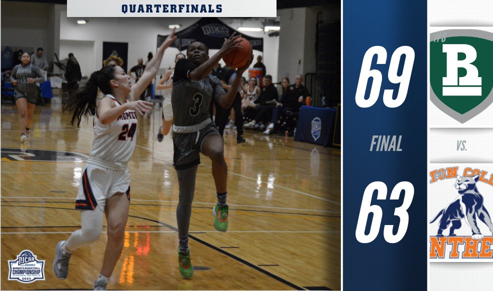 NJCAABasketball's tweet photo. 🚨 Down goes No. 1!

Richard Bland completes the upset over top-seeded Morton and will advance to the 2023 #NJCAABasketball DII Women's Championship semifinals!

https://t.co/vHQARxxKYq https://t.co/8GQxahUqGk