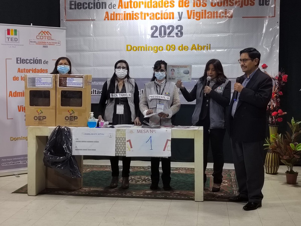 Tribunal Electoral Departamental de La Paz tweet media