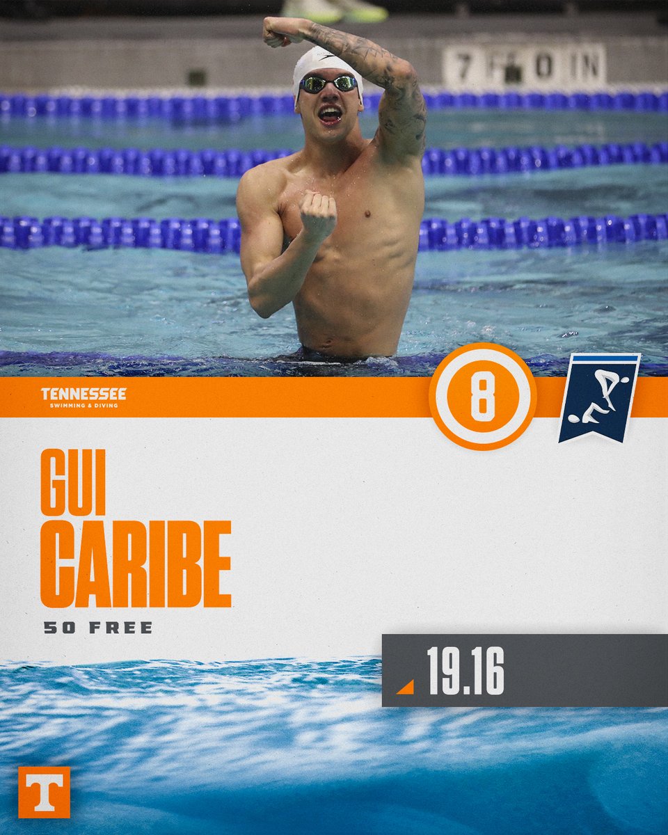 Vol_SwimDive's tweet photo. And let's not forget the stud freshman, Gui Caribe!!!

He finished eighth overall after qualifying for the championship final in his first-ever NCAA individual race!

#GBO x #IGTBATV🍊 https://t.co/uMAgqgdqMs