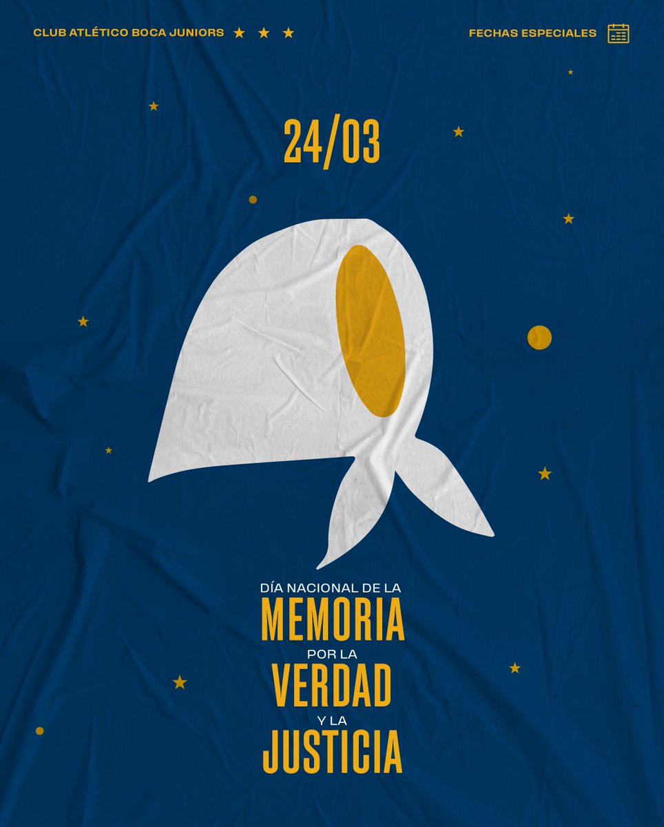 BocaJrsOficial's tweet photo. Día Nacional de la Memoria por la Verdad y la Justicia

#NuncaMás https://t.co/FoUaerRc7b