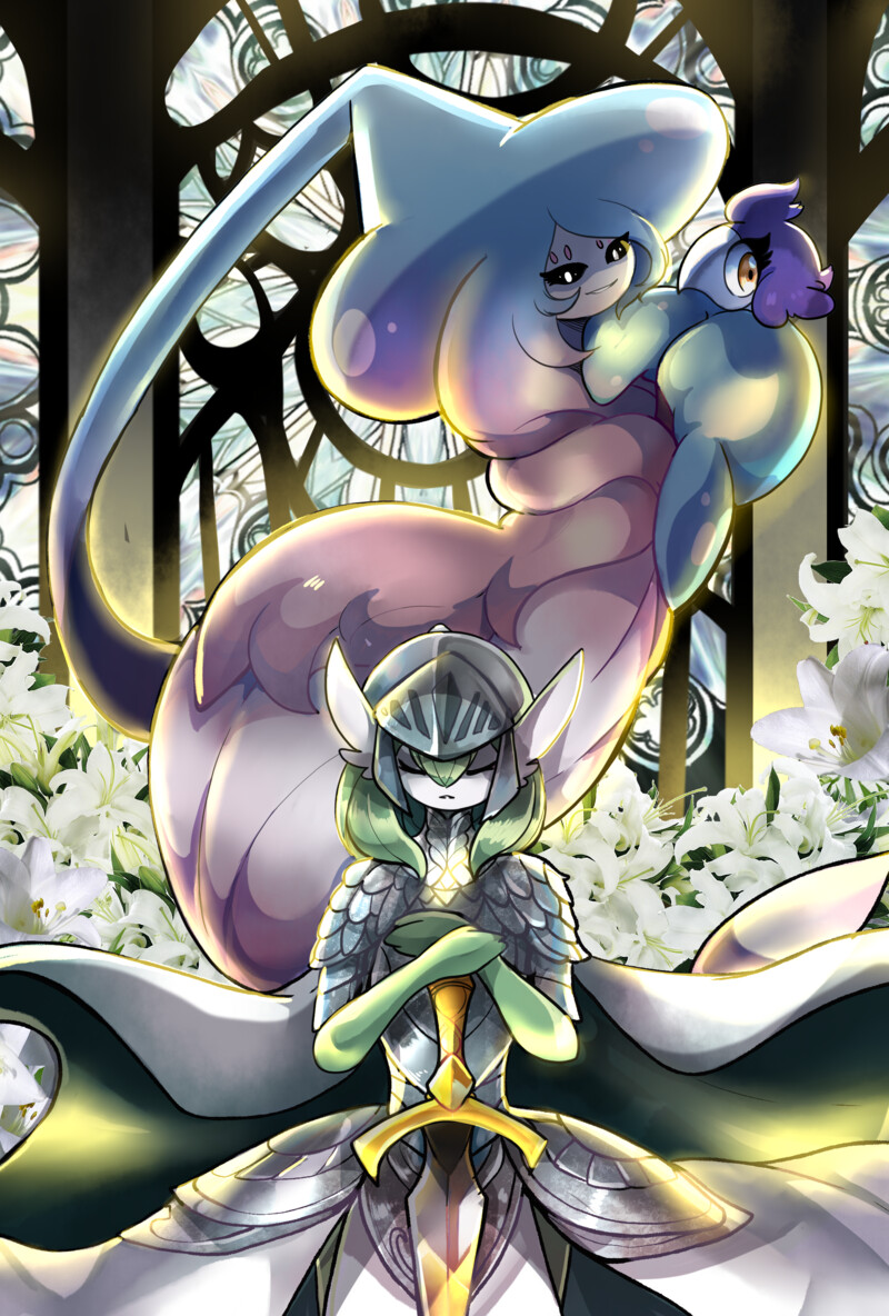 サーナイト 「Of course these duo of gardevoir too and」|🌟yami11arts🌙 # AA14 Salón manga Alicanteのイラスト