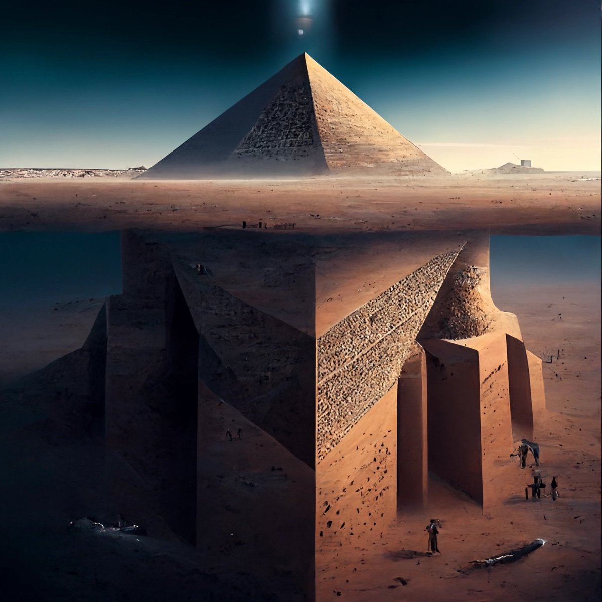 CaptainMoyni's tweet photo. FINALLY! Midjourney made me an image without a UAP #midjourney #giza #ancientapocalypse https://t.co/rWK3xVaSfs