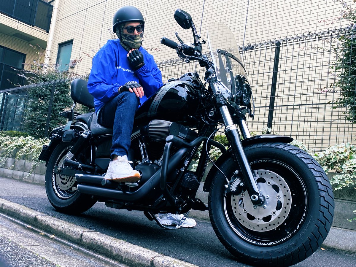 yuta_fxdr's tweet photo. 春のfatbob style🌸
ひたすら黒に近づける🏴‍☠️

#fxdf #dynafatbob #fatbob
#fxdl #fxdx #harleydavidson https://t.co/FUeEZ8oak0
