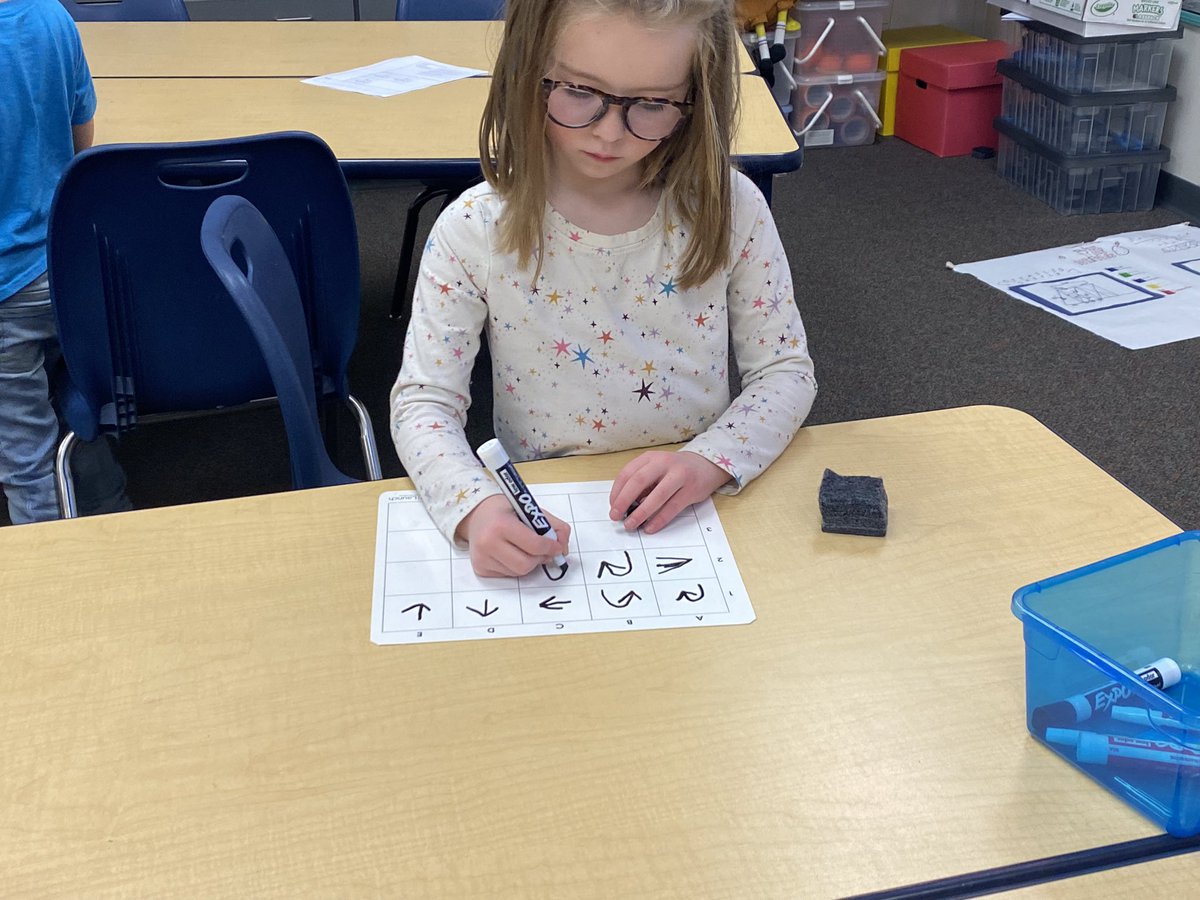 Mrs_JLange's tweet photo. We sure had fun playing “code a friend” with kindergarten today in STEAM!! #cccougars @BrittneyPflueg1 @CCKindergarten https://t.co/Pfgwz2GjcP