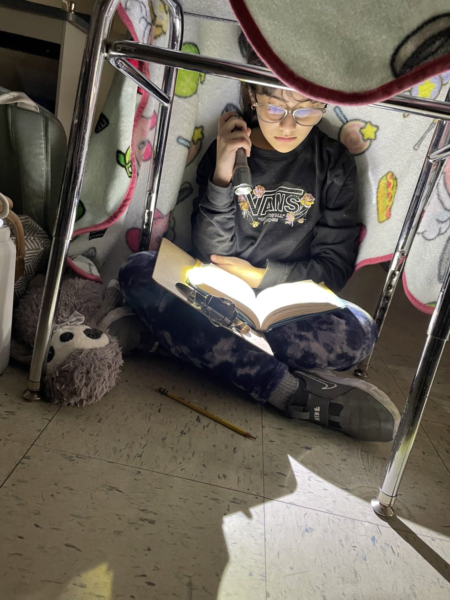 MsMeehan421's tweet photo. Camping and reading Amal Unbound in ELA.  #NationalReadingMonth @FUFSD_GH @FUFSD_SSSeward @FUFSD https://t.co/lQjedD4YdB